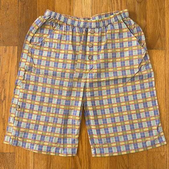 Omibia plaid bermuda shorts size 8 years - Picture 1 of 3
